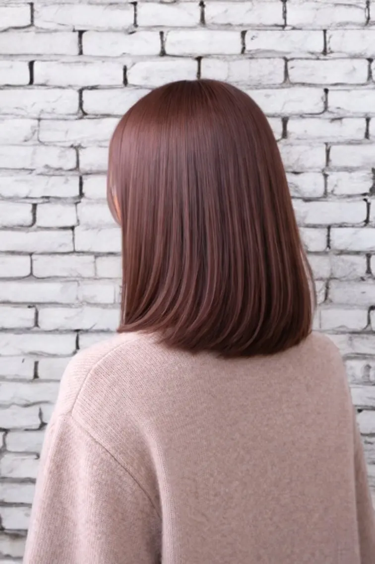 ミディアム カット トリートメント 髪質改善×レイヤー 高嶋のヘアスタイル