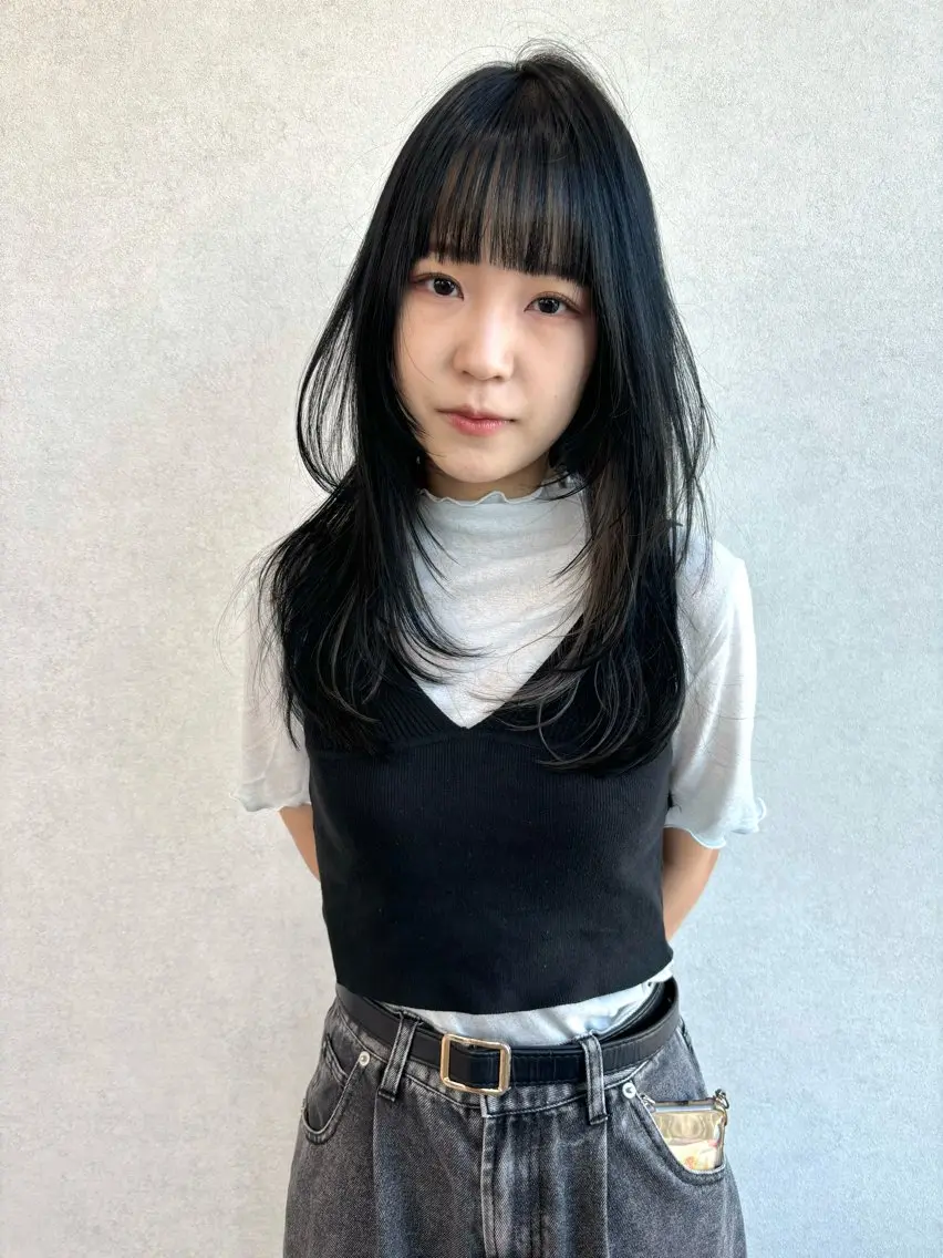 ロング カラー レイヤー/透明感 カラー💘akariのヘアスタイル