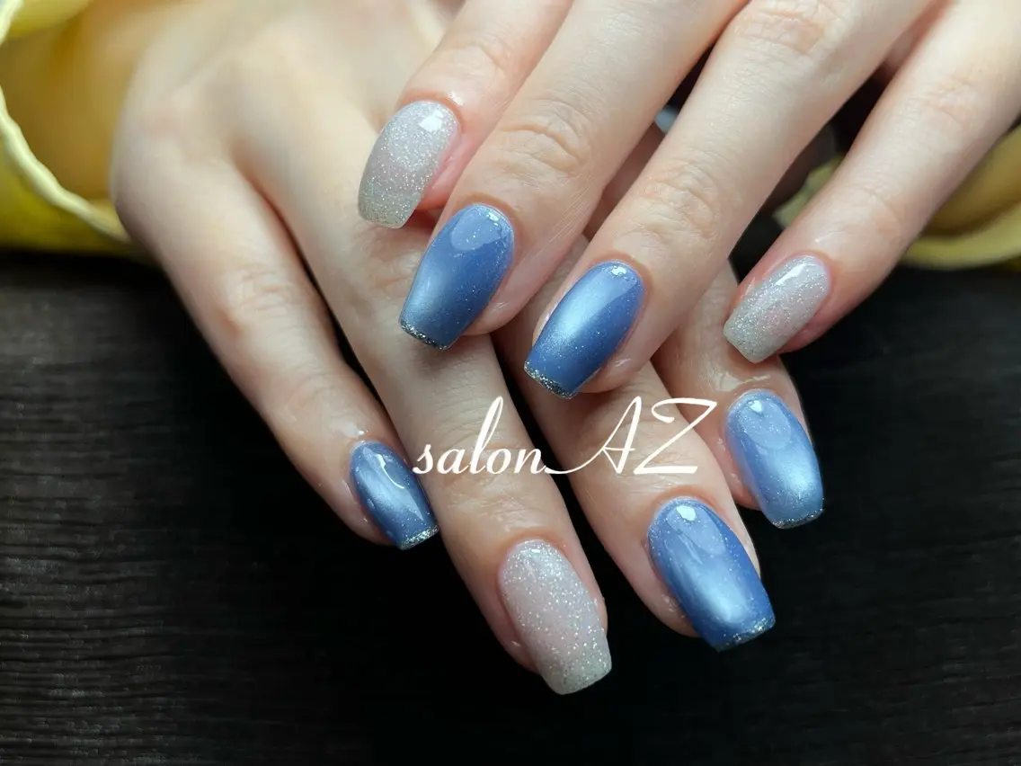 ネイル アートネイル 長さ出し フットネイル フレンチネイル ジェルネイル salon AZのネイルデザイン