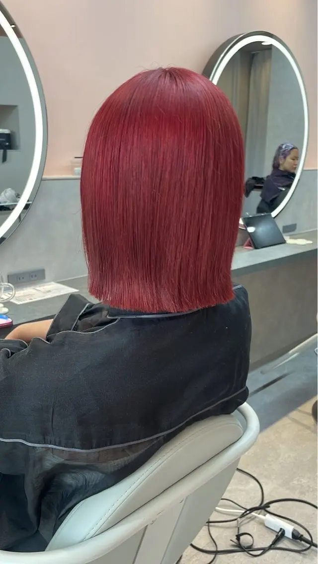 ミディアム カラー ヘアカラー three_ ナオキのヘアスタイル