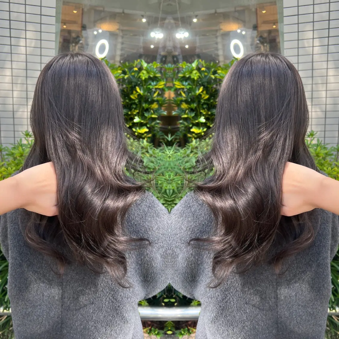 セミロング カラー ヘアカラー トリートメント パーマ/レイヤー /ハイライト/AOIのヘアスタイル