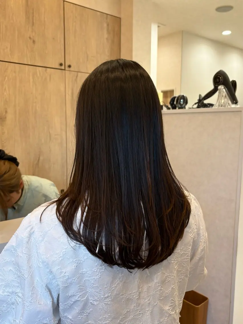 ロング カラー レイヤーカット カット ヘアカラー ナチュ盛れヘア🌿 moeのヘアスタイル