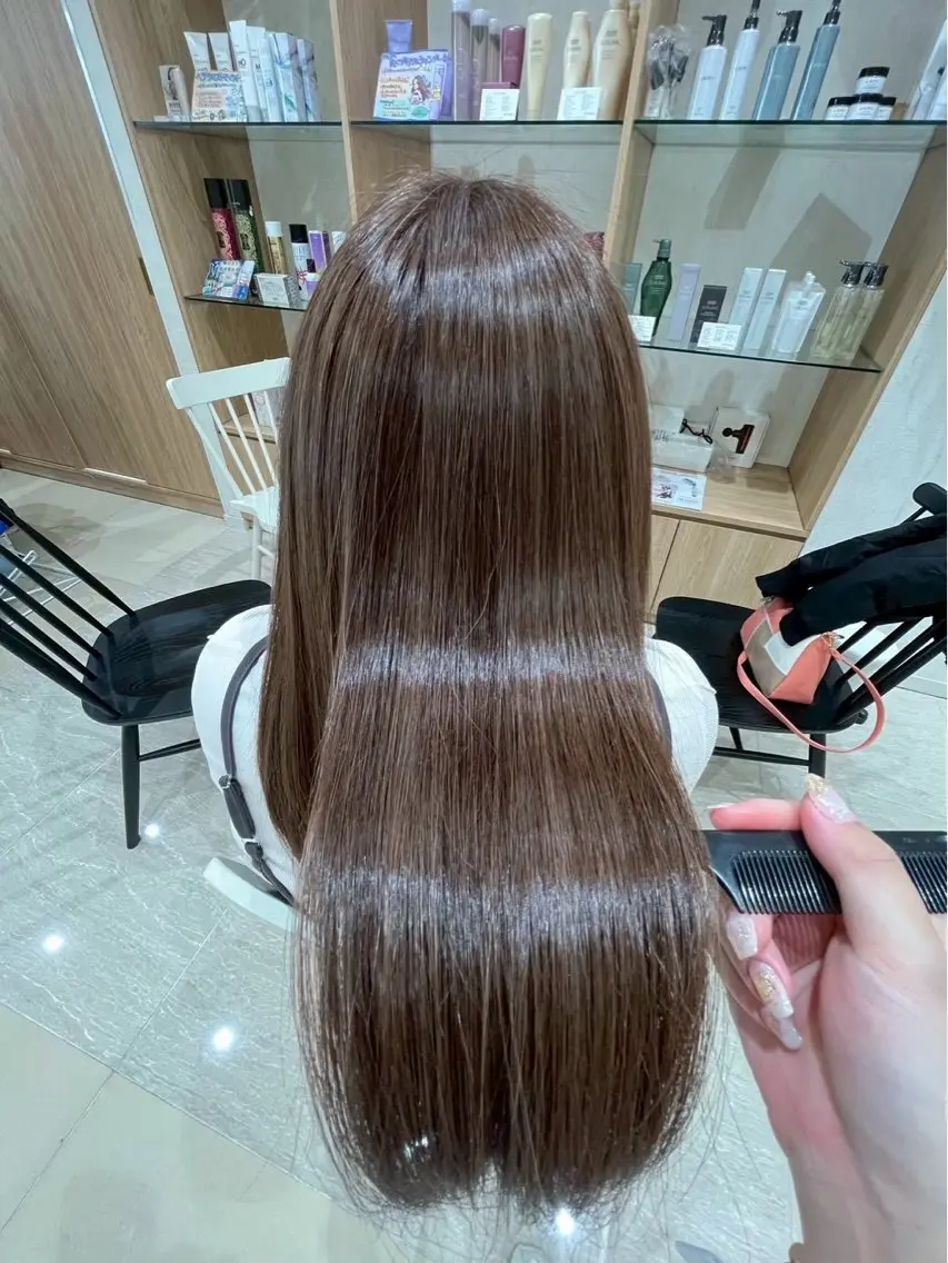 🤍韓国風 透明感カラー🤍京香のヘアスタイル