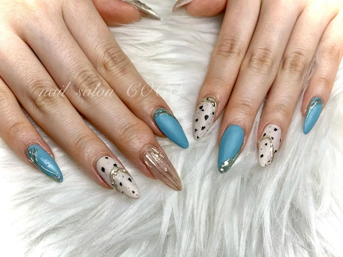 ネイル ミラーネイル ニュアンスネイル スカルプネイル nail Berunaのネイルデザイン