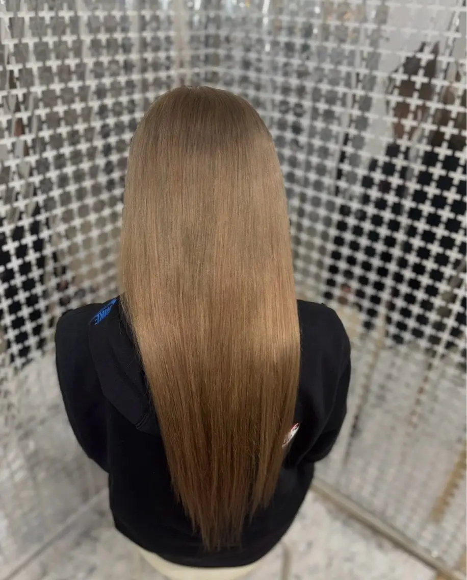 ロング シールエクステ エクステ ロング ヘアカラー エクステ BRAS岸和田 /質感再生/赤み消しのヘアスタイル
