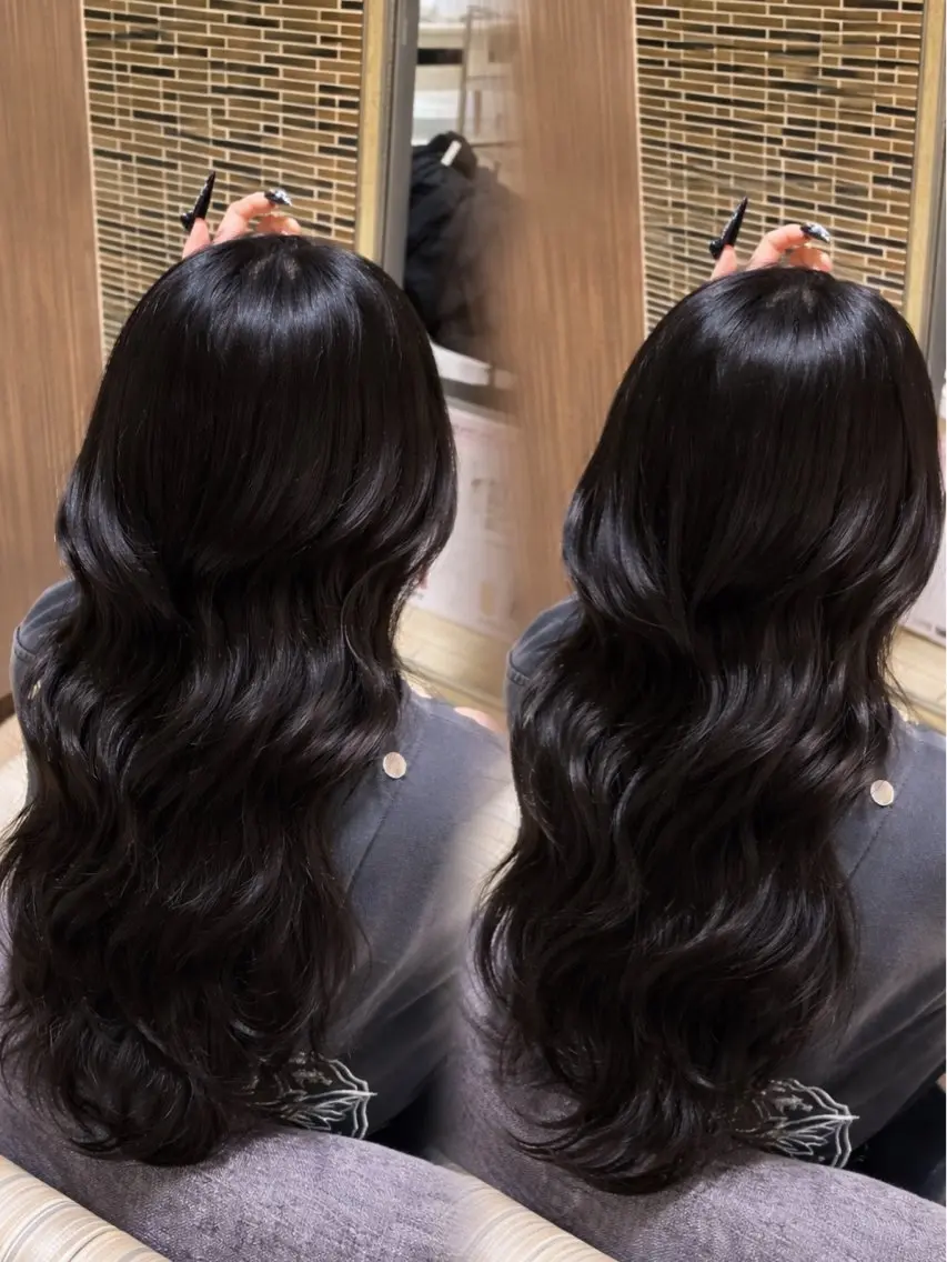 ロング ヘアカラー 杉本 奈々美のヘアスタイル