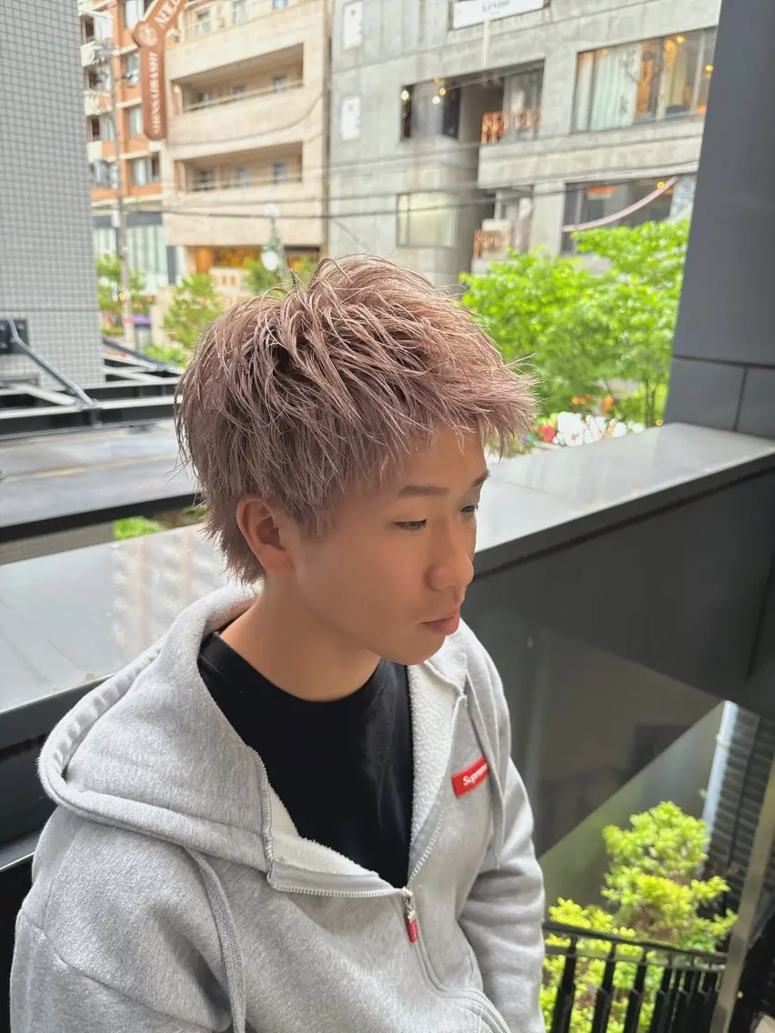 カラー メンズ カット ヘアカラー トリートメント 河野 悠のヘアスタイル