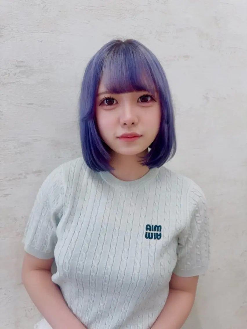 カラー ブリーチ 橋本 りくのヘアスタイル