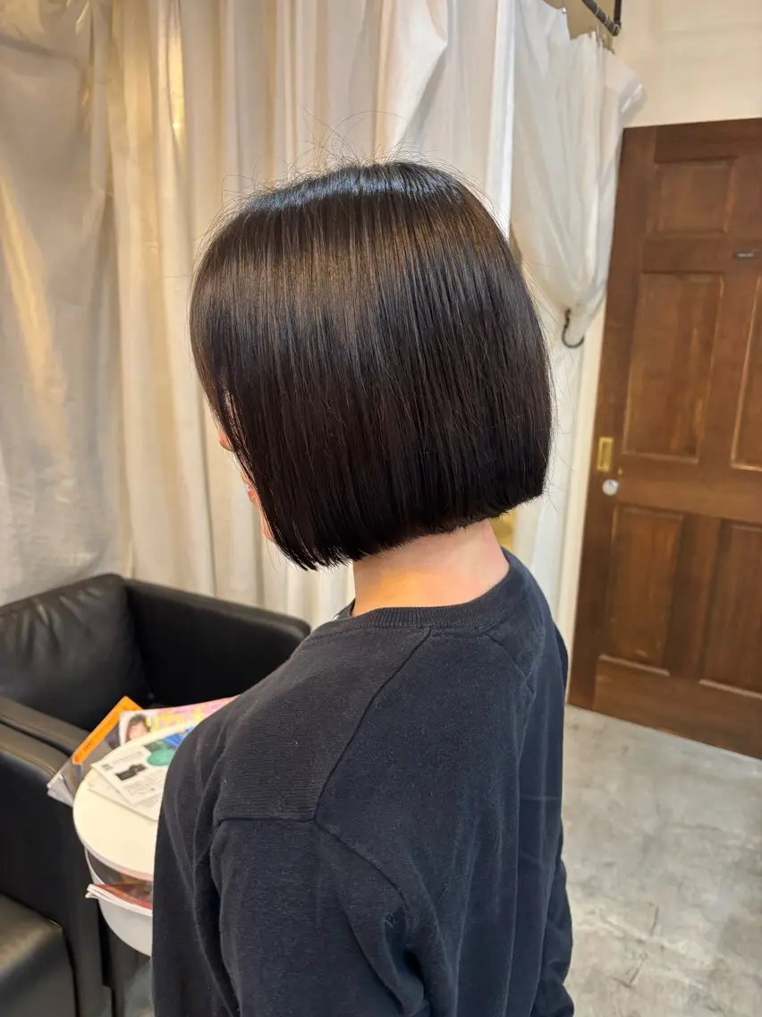 ミディアム ボブ 小顔カット カット ボブ/可愛いスタイル ⠀ゆらのヘアスタイル