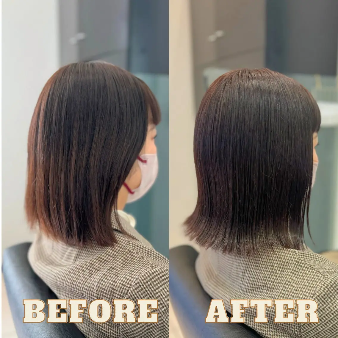 ショート カット ヘアカラー トリートメント YASU🍎CUT 赤系カラー/ヘアケアのヘアスタイル
