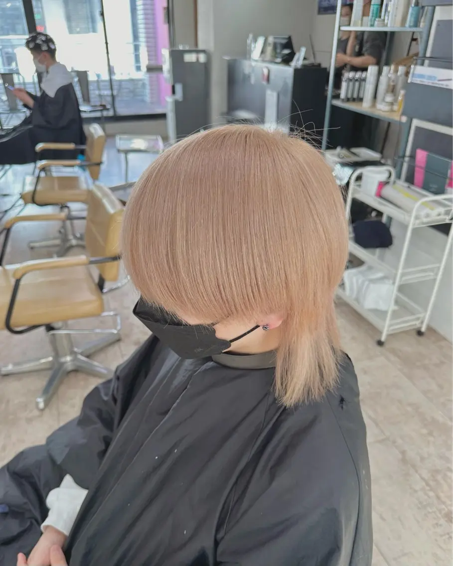 ショート カラー メンズ ヘアカラー トリートメント 🦄ハイトーンカラー 🦄まるおしょうのヘアスタイル