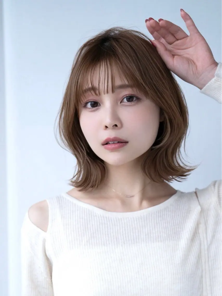 ミディアム カラー 【渋谷】ボブ・ レイヤーボブ特化✂︎のヘアスタイル