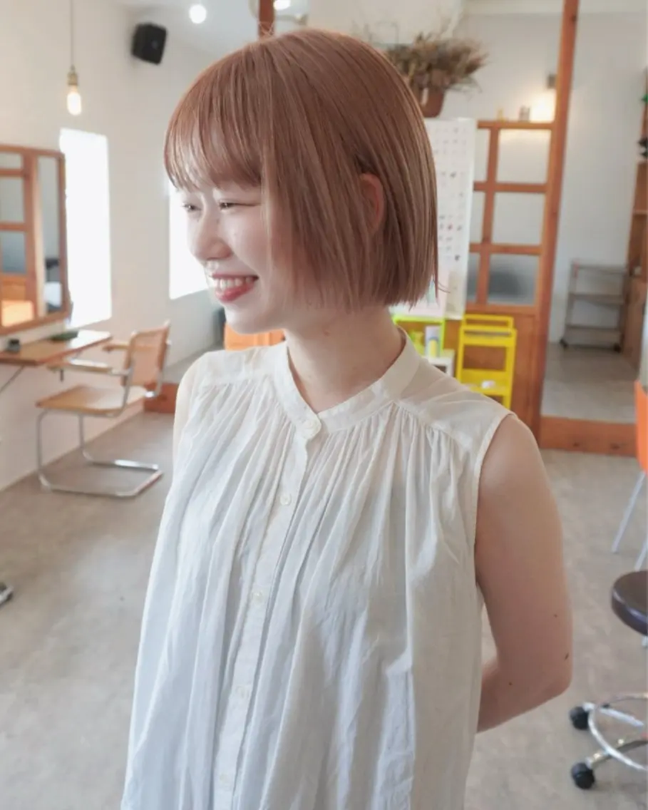 【ダメージを最小限に☆】似合わせカット&透明感ダブルカラーの写真