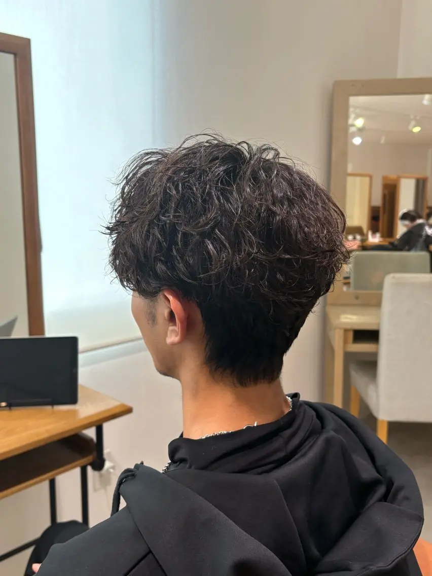 メンズカット+パーマの写真