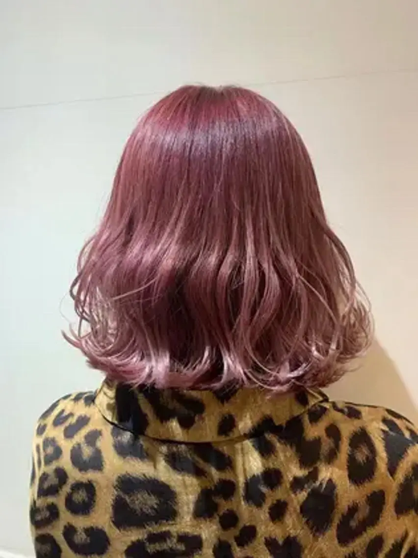 ミディアム カラー パーマ 小山 正樹のヘアスタイル