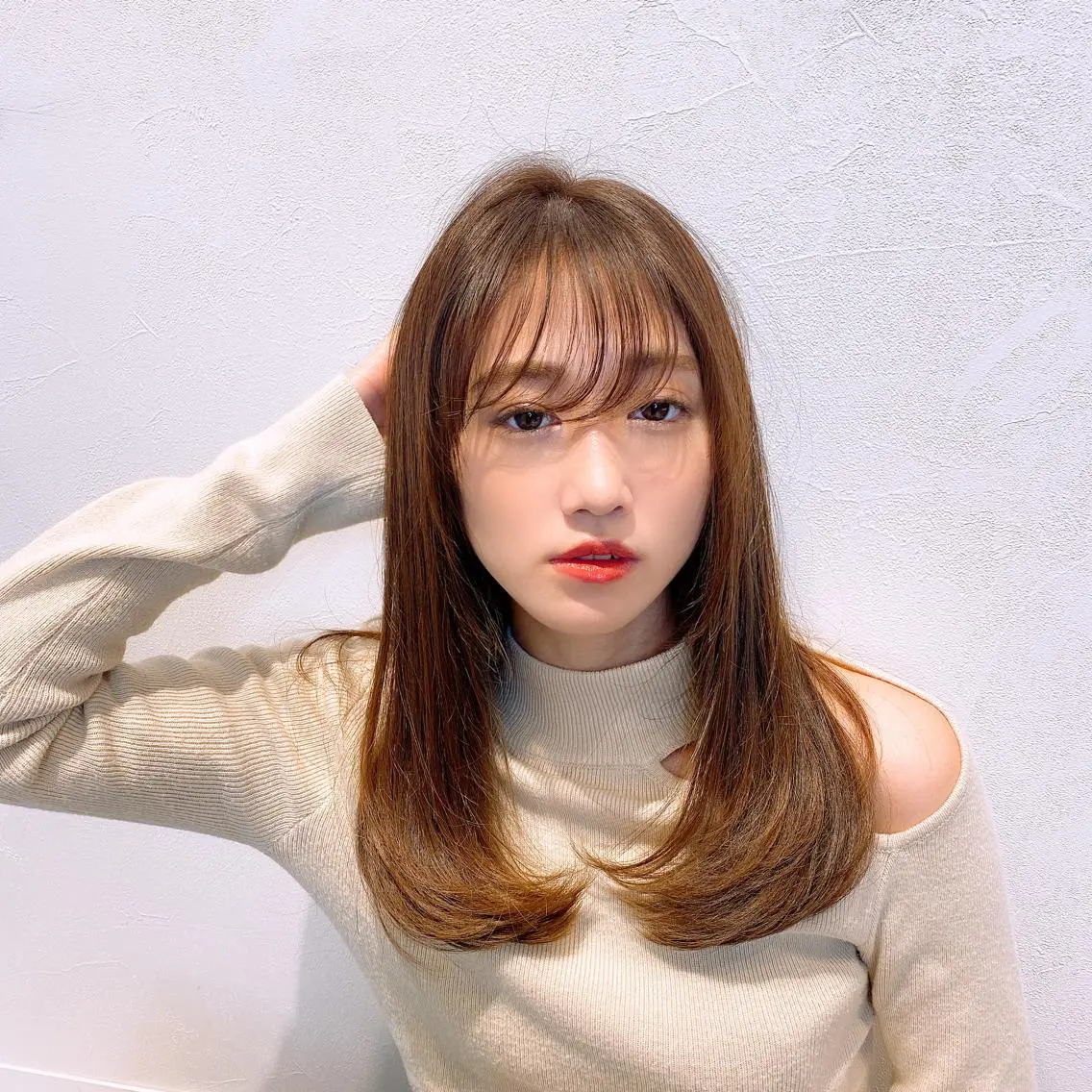 セミロング カット ヘアカラー トリートメント 🌟モテ髪ショート 🌟店長　津賀涼のヘアスタイル