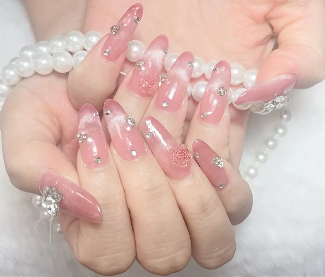 ネイル フレンチネイル マグネットネイル マグネットフレンチ B·U Nail大宮 長さだし専門店のネイルデザイン