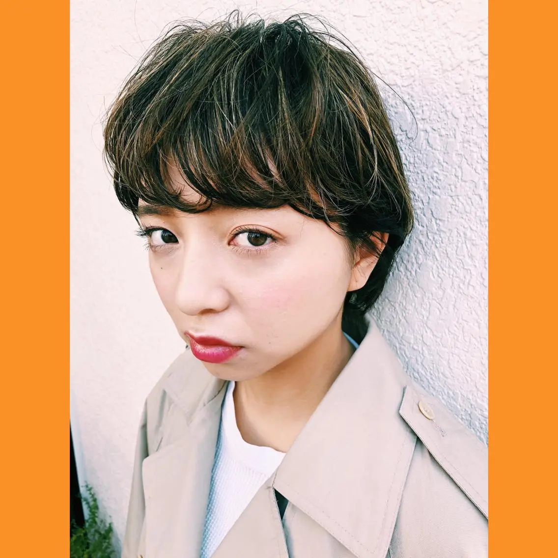 ショート カラー パーマ ヘアアレンジ ショートヘア 【白髪ぼかし 専門GBG】自由が丘のヘアスタイル