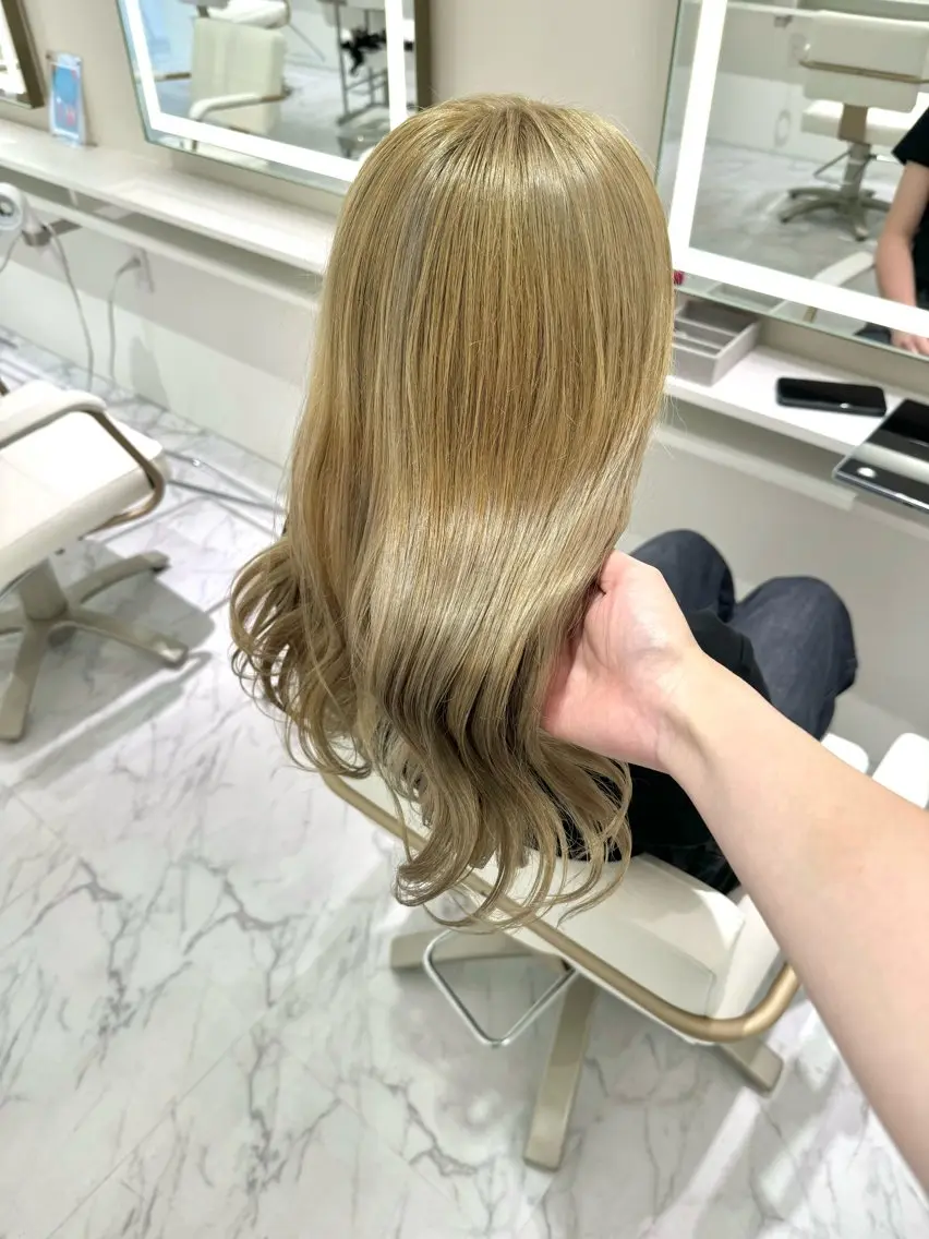 ロング カラー ヘアカラー ParveMix🍀 藤原愛未のヘアスタイル