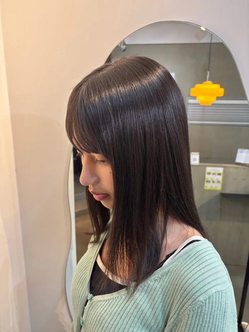 ミディアム 縮毛矯正 🍒KAHOE🍒 Rooohairのヘアスタイル