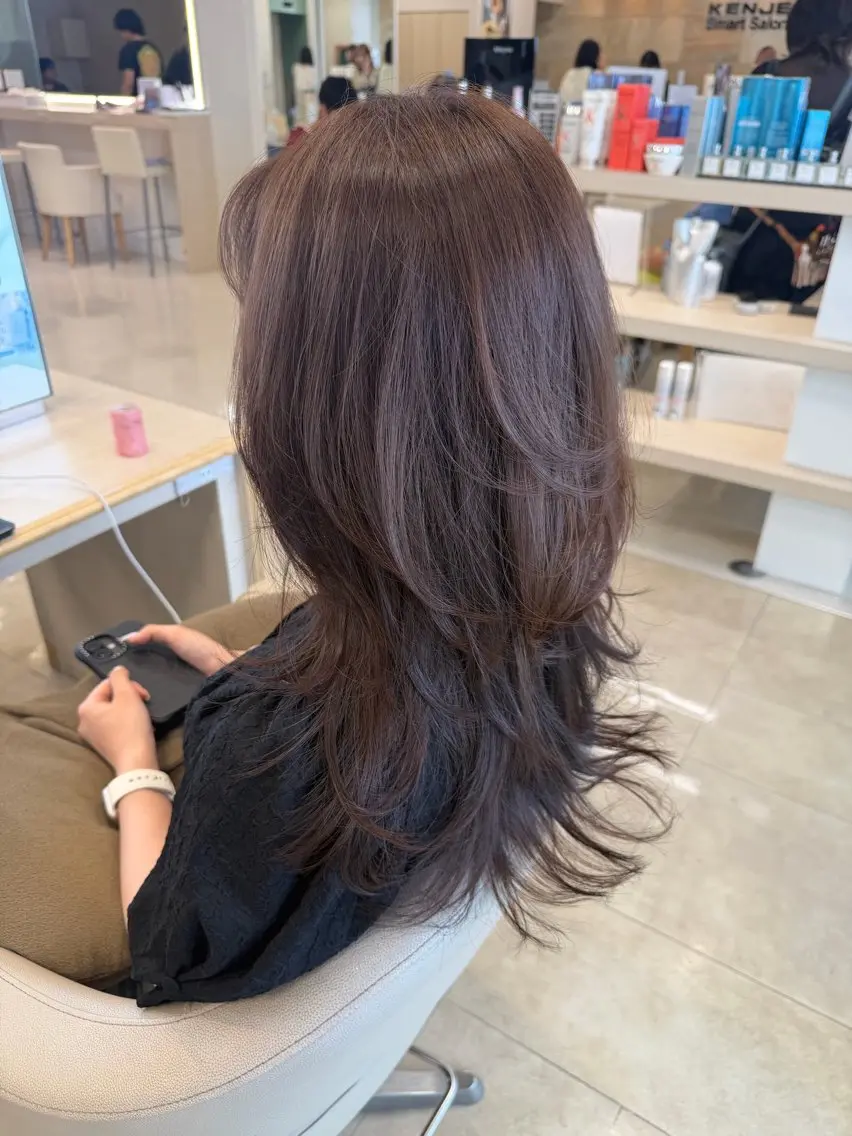 ロング カラー レイヤーカット 似合わせカット カット 盛れるレイヤーカット 得意🌹井上美沙のヘアスタイル