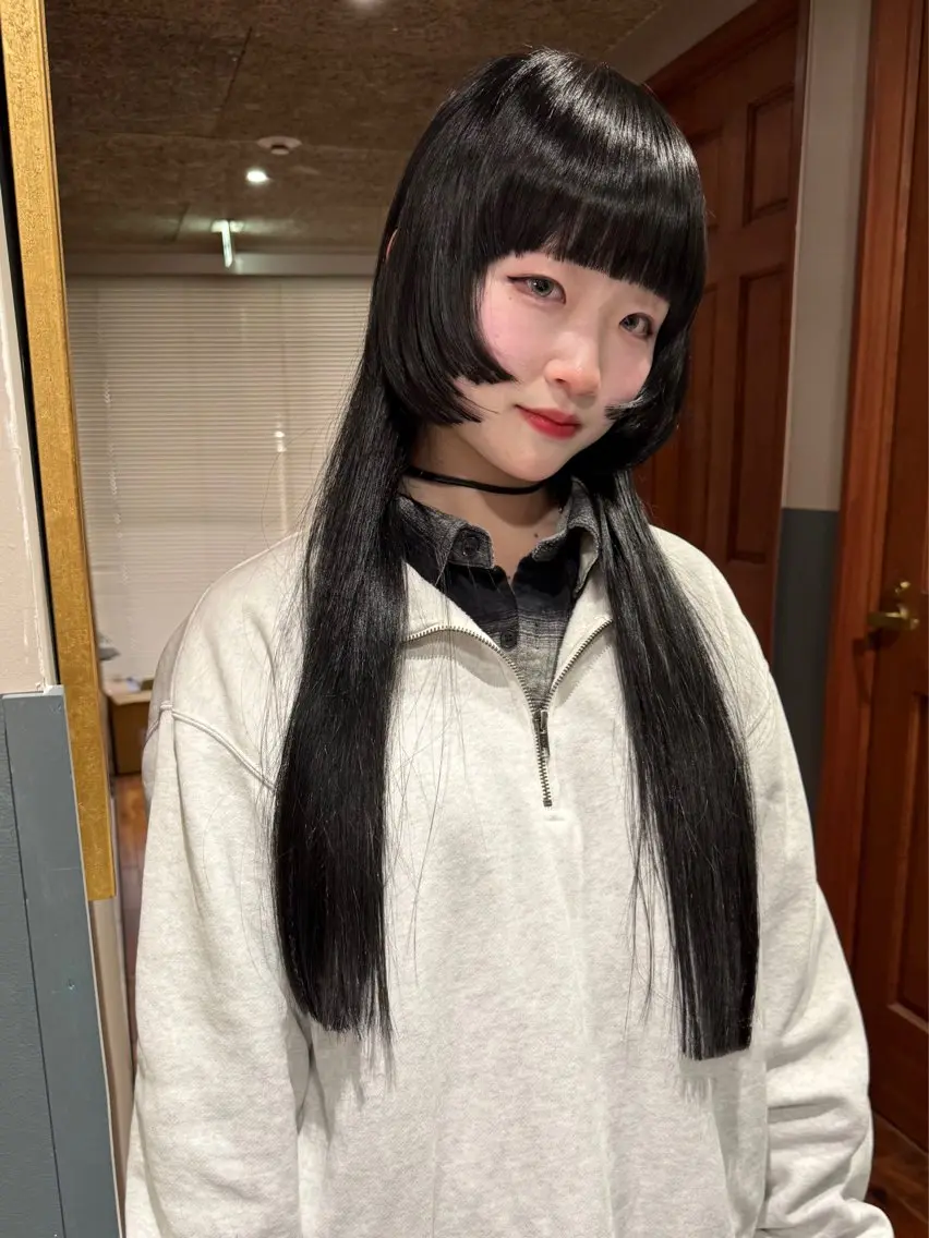 ロング カラー パーマ 似合わせカット カット ヘアカラー 縮毛矯正 トリートメント mai / linoah˚✧のヘアスタイル