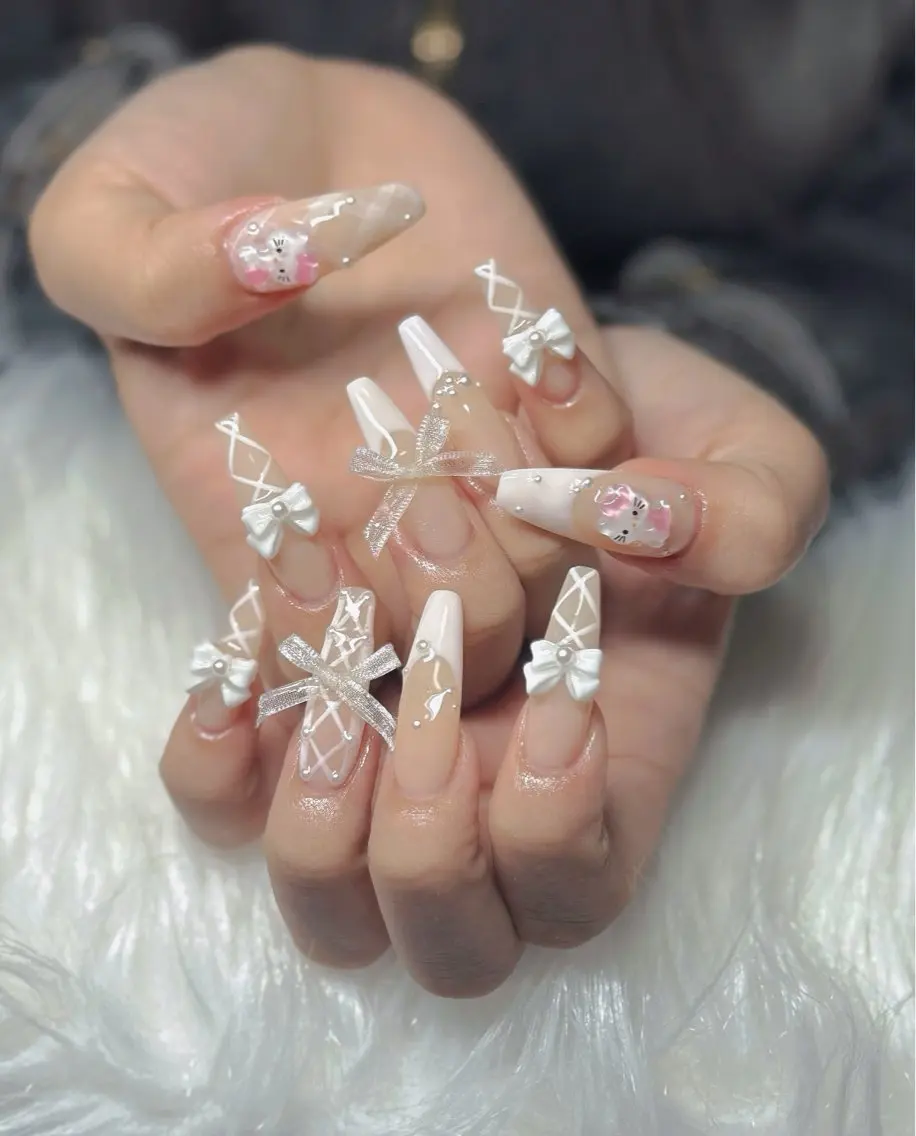 ネイル 長さ出し スカルプネイル ネイルチップ Pio Mielのネイルデザイン