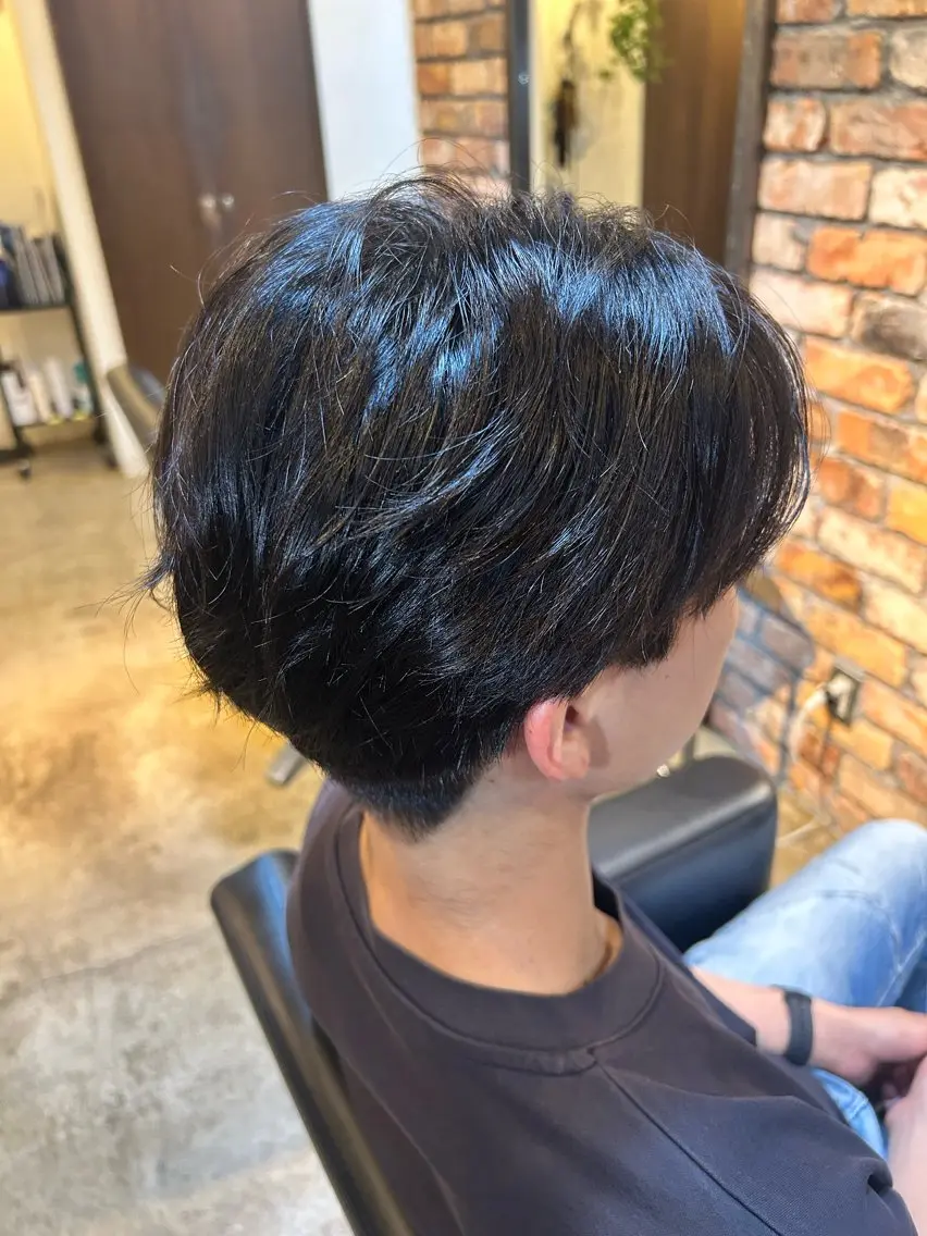 ショート パーマ メンズ 木幡 拓海のヘアスタイル