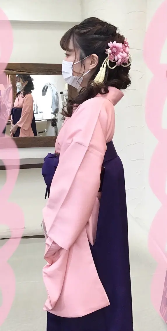 袴の着付➕ヘアセットの写真