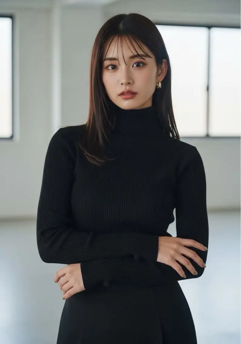 カラー 岡 千夏のヘアスタイル