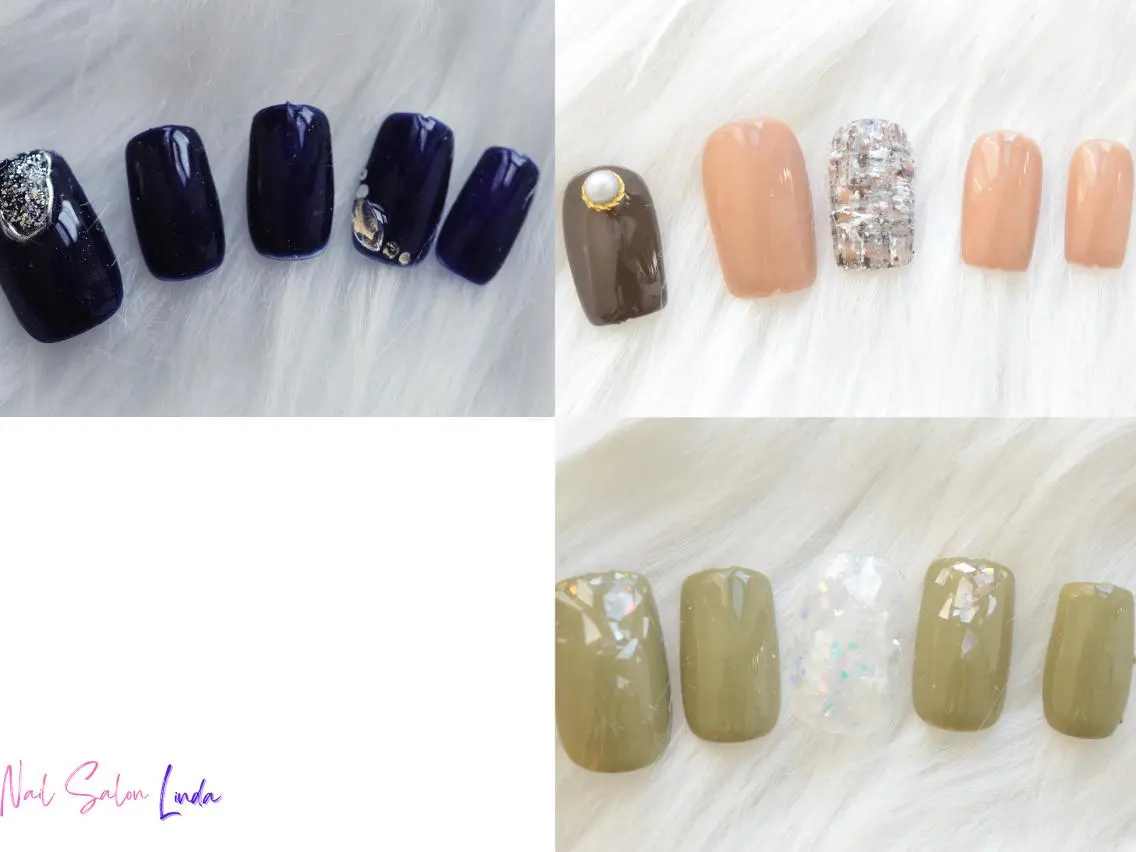 ネイル アートネイル ストーンネイル 冬ネイル SalonLinda Marikoのネイルデザイン