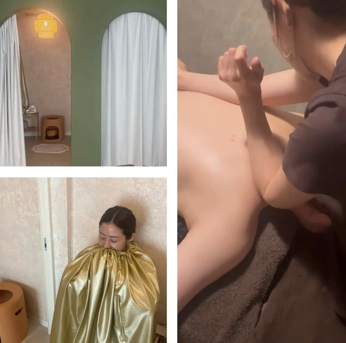 【ダイエット】若よもぎ蒸し＋全身排毒リンパケアの写真