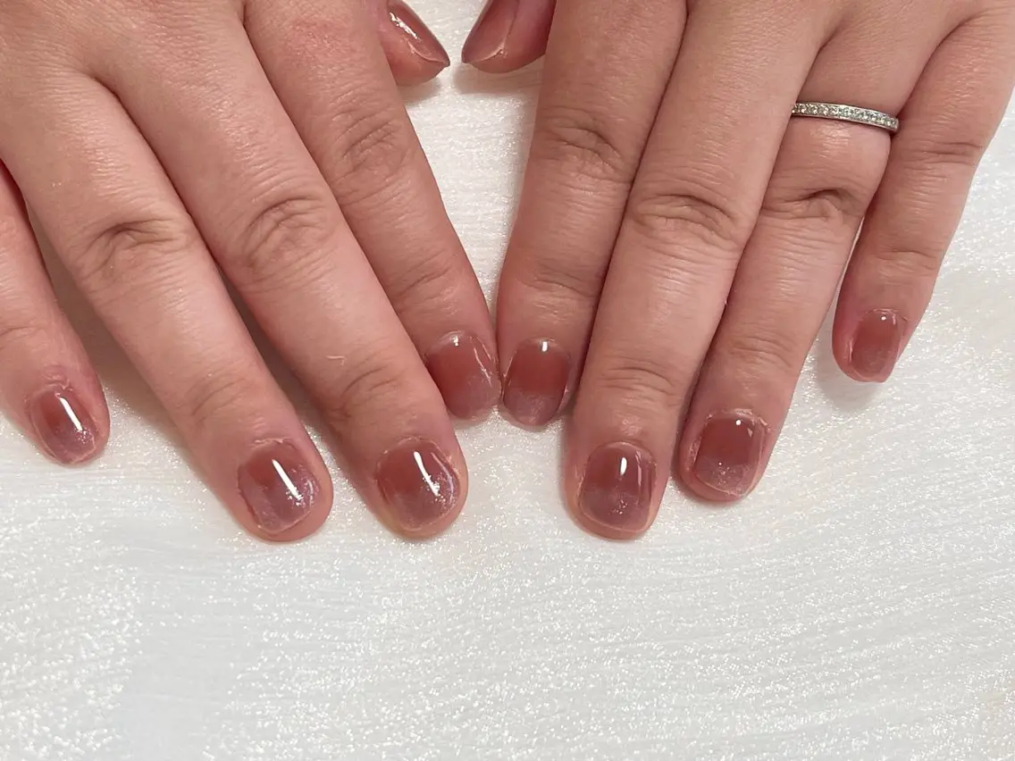 ネイル ハンドネイル nail salon 紬のネイルデザイン
