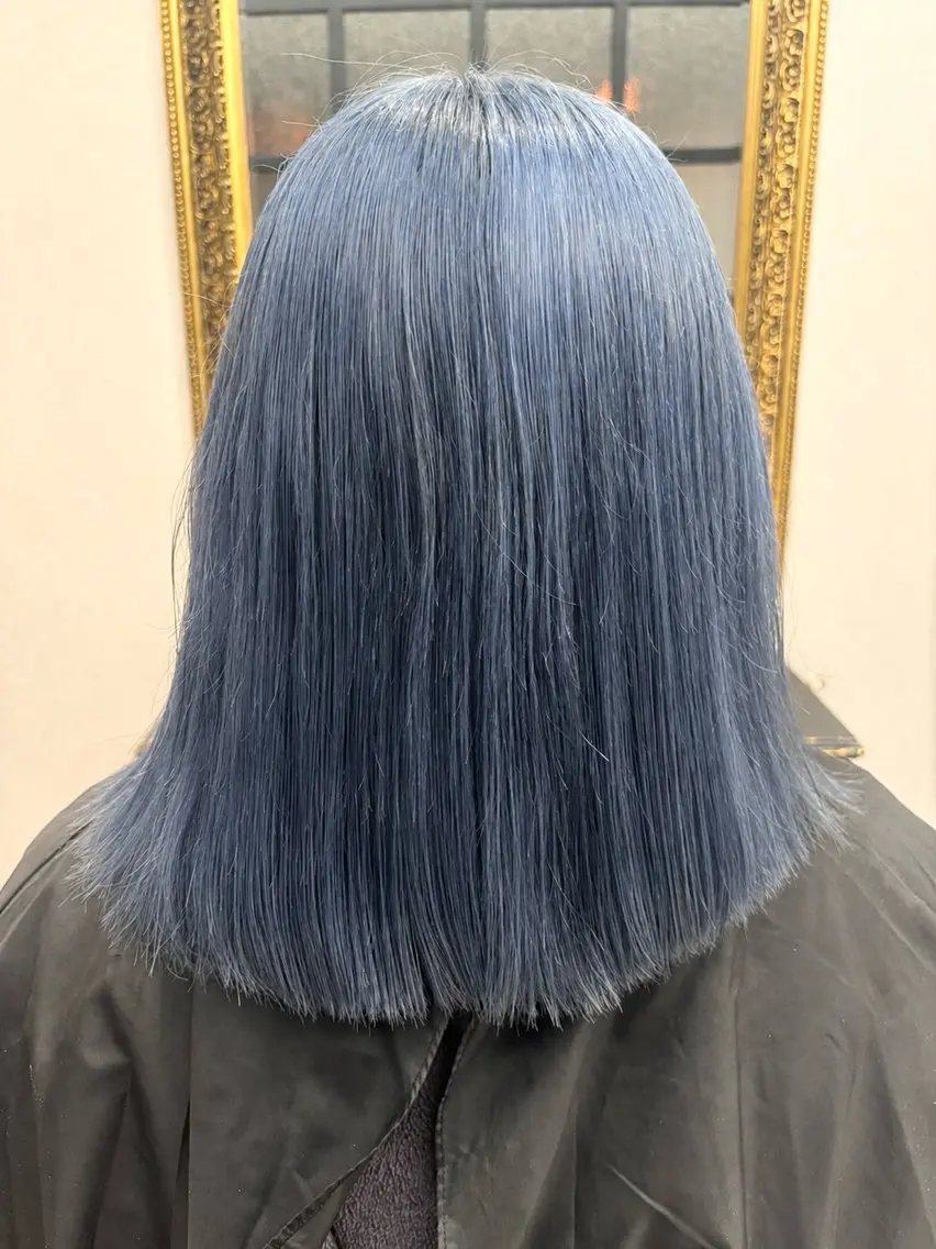 ミディアム カラー ケアブリーチ🥣 縮毛矯正Ryokoのヘアスタイル