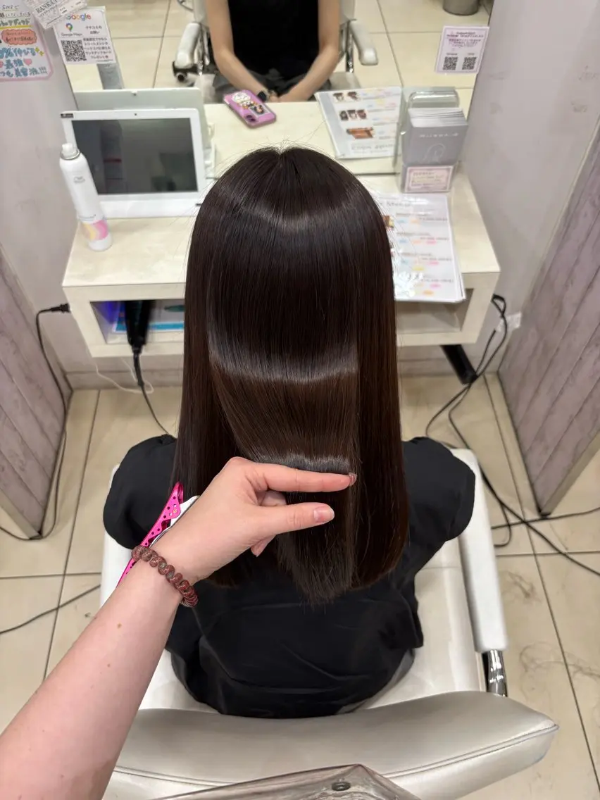 ロング カラー カット ヘアカラー トリートメント 🎀ゆい🎀 髪質改善カラー🎀のヘアスタイル