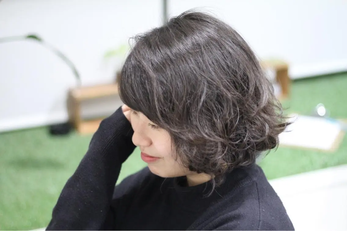 ショート パーマ ボブ 矢島 真樹のヘアスタイル