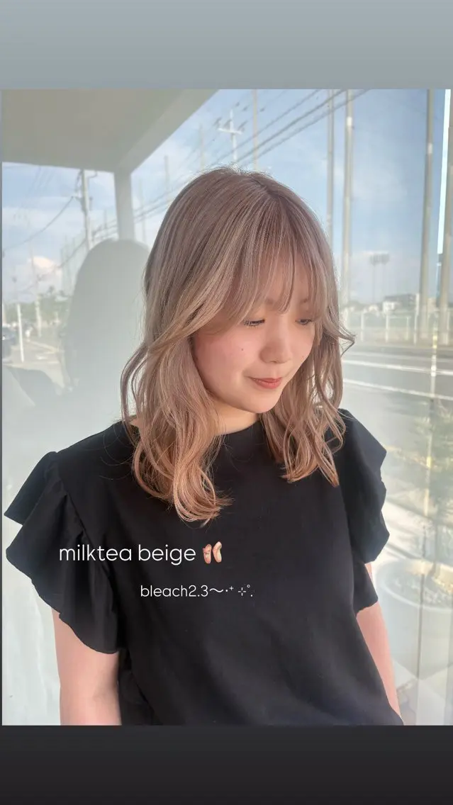 ✨️人気クーポン✨️【ケアブリーチダブルカラー＋お持ち帰りトリートメント付】ブリーチ1回＋カラーで垢抜けhairに🎀の写真