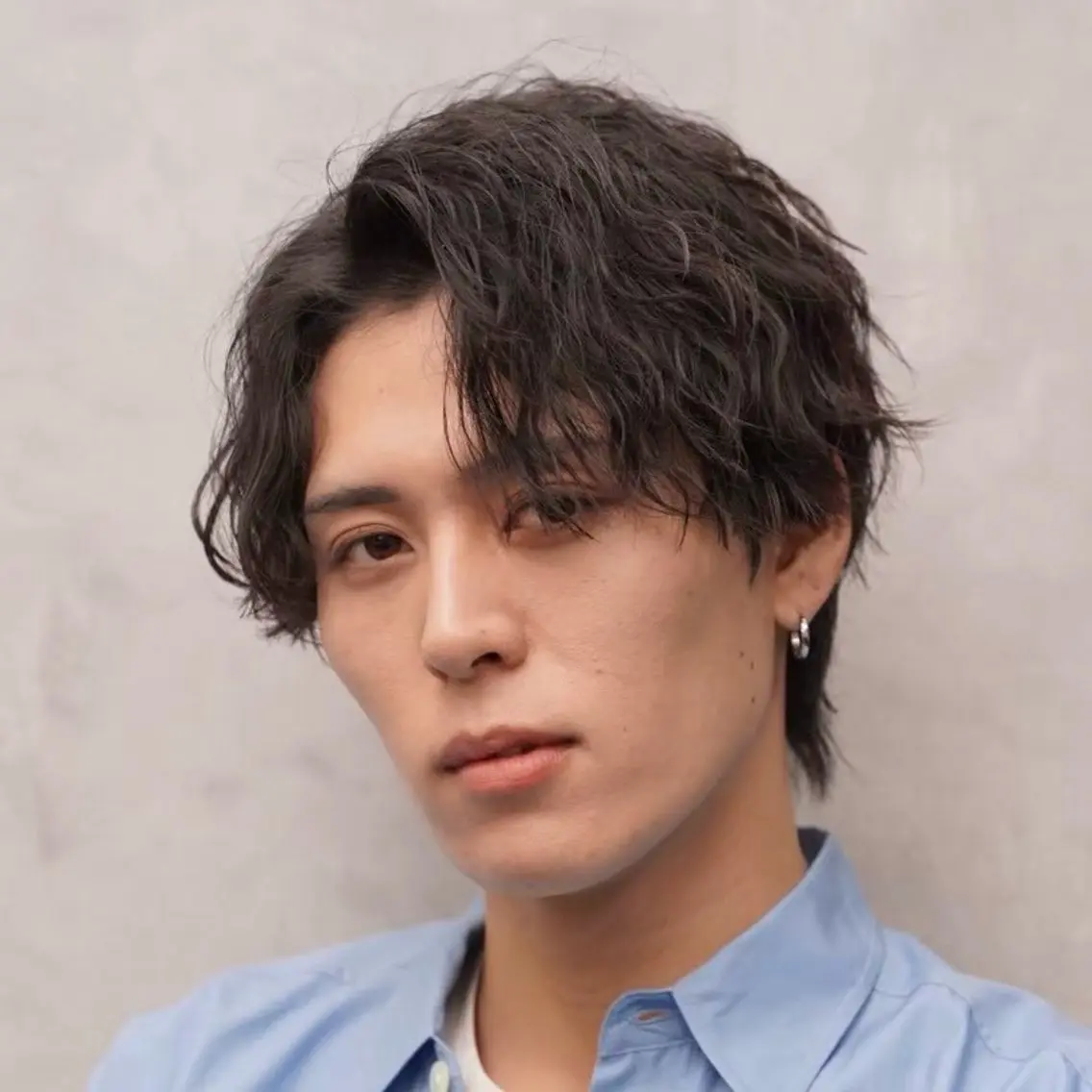 ショート パーマ ヘアアレンジ メンズ キッズ センターパート メンズパーマ ニュアンスパーマ カット パーマ メンズカット/パーマ 山崎航平💈のヘアスタイル