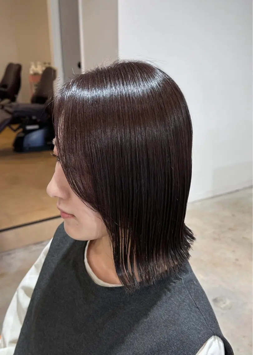 ミディアム 髪質改善・ クロスパーマ◎倉澤のヘアスタイル