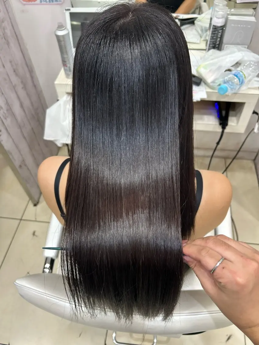 ロング カット ヘアカラー トリートメント 【髪質改善カラー】 瀧田嵐士🇰🇷のヘアスタイル