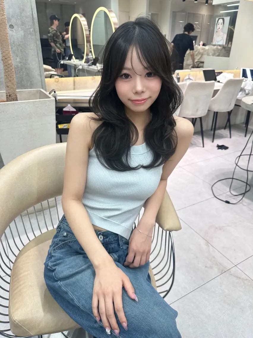セミロング カラー カット ヘアカラー トリートメント 《髪質改善✖️オリー ブ🧸》小嶋拓也のヘアスタイル