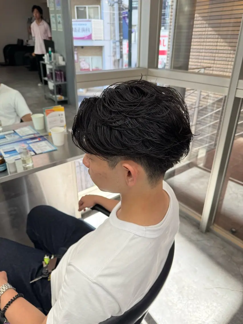 ショート カラー パーマ メンズ パーマ 🔥漢髪特化メンズ マネージャーYUKIのヘアスタイル
