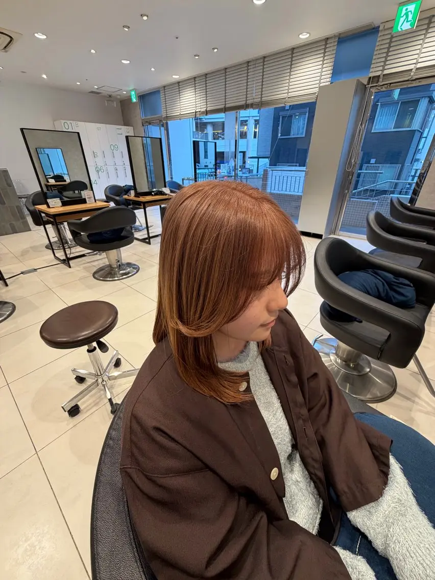 ミディアム カラー ヘアカラー 飯塚 竜之介のヘアスタイル