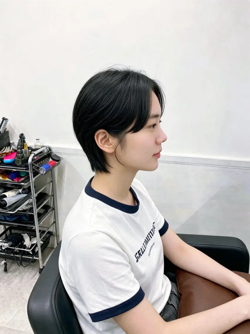 ショート 友田 千栄のヘアスタイル