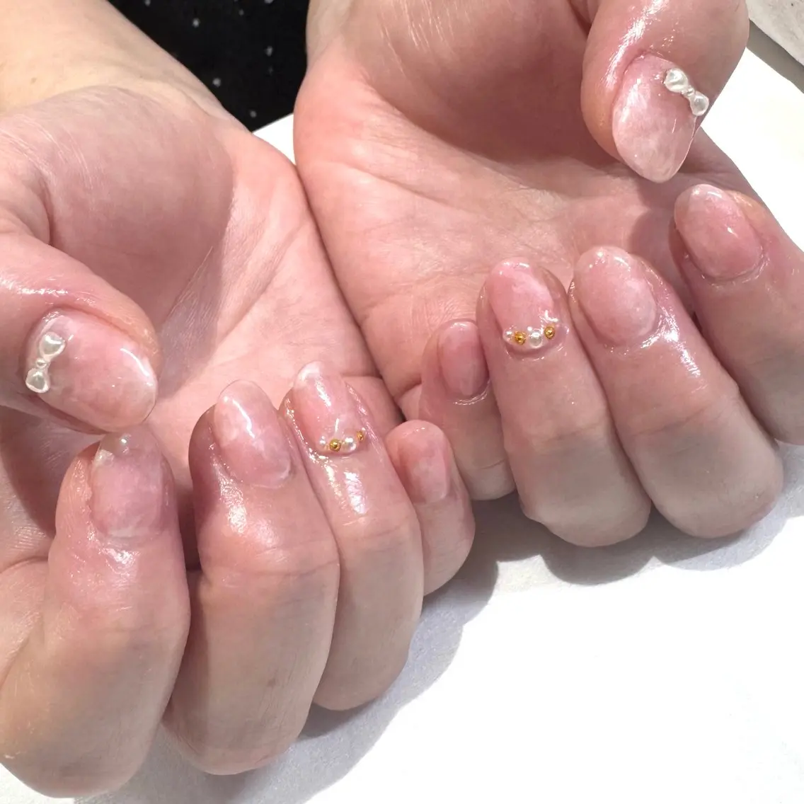 ネイル ピンク シンプルネイル ハンドネイル ASANA (sakiko)のネイルデザイン