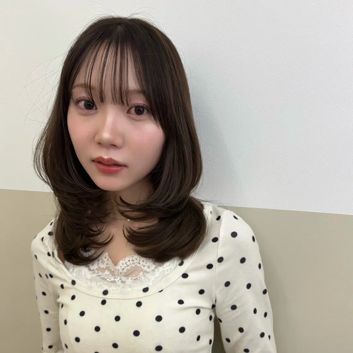 ミディアム 髙落 香帆のヘアスタイル