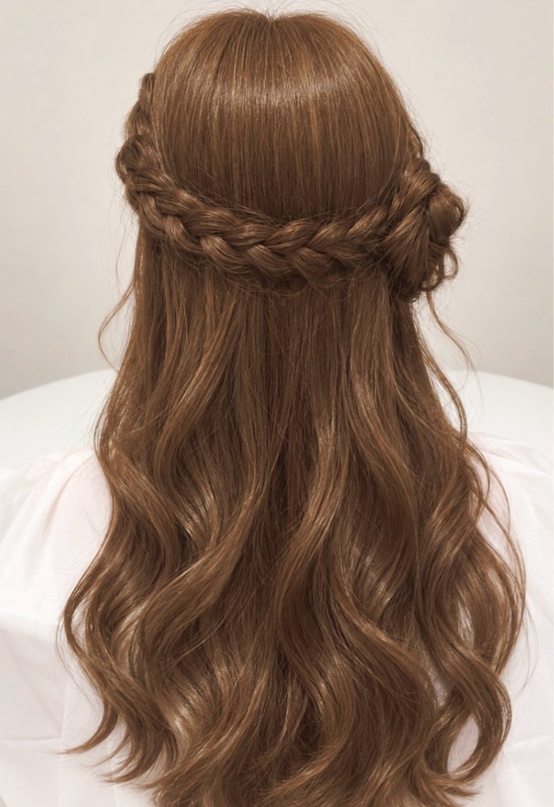 ロング ヘアアレンジ ヘアセット KURIAハイトーン /ピンクカラー/ボブのヘアスタイル