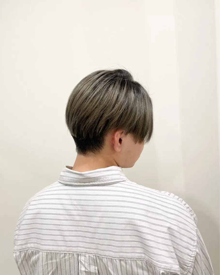 ショート カラー メンズ センターパート カット トリートメント ニュアンスカラー🫧 加納のヘアスタイル