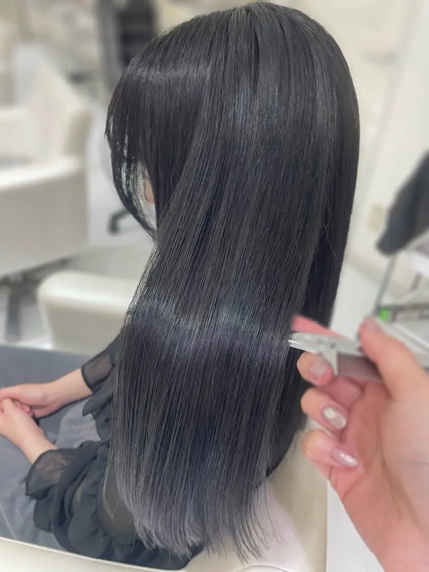 ロング カラー ブリーチ トリートメント ヘアカラー トリートメント 6月NEWopen/ MINAMI🩶のヘアスタイル