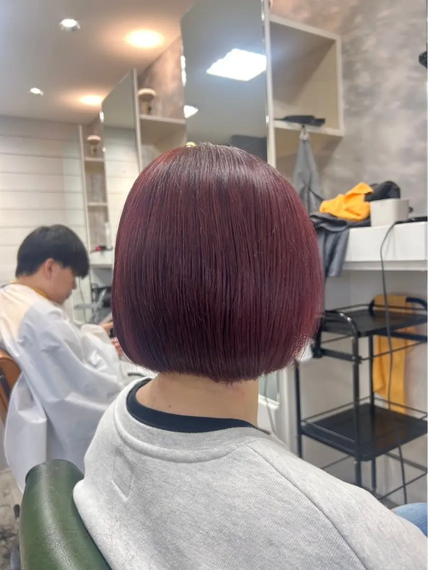ショート カラー ヘアカラー 本尾 空大のヘアスタイル